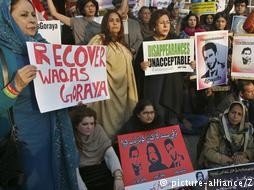 Protests in 2017 for release of Ahmad Waqass Goraya 
