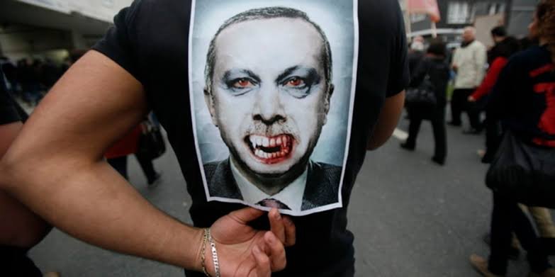 People compare Erdogan with Blood Sucking Vampire who has killed more Muslims than anyone else