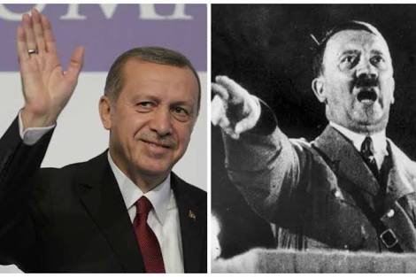 Similarities between Hitler and Erogan reflected in Erdogan's Imperialist Neo-Ottoman Empire dream