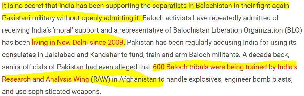 Ashok Swain the Muslim hating ISI’s Concubine: Ashok claims India is supporting Freedom movement in Balochistan which is the same as Pakistan Intelligence Agency ISI propaganda line