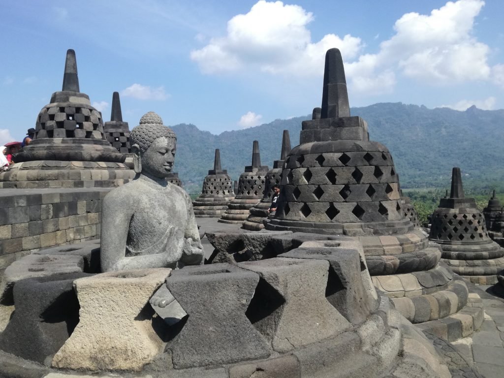 Is Indonesia The Another India?: Borobudur,9th century Mahayana Buddhist monument near Mageland, Central Java, Indonesia