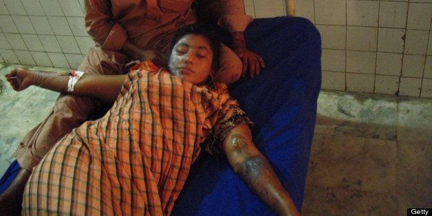 On 6-June 2013 a Pakistani Christian, Bushra Waiz, a Pashto language singer and actor was attacked with acid in Nowshera
