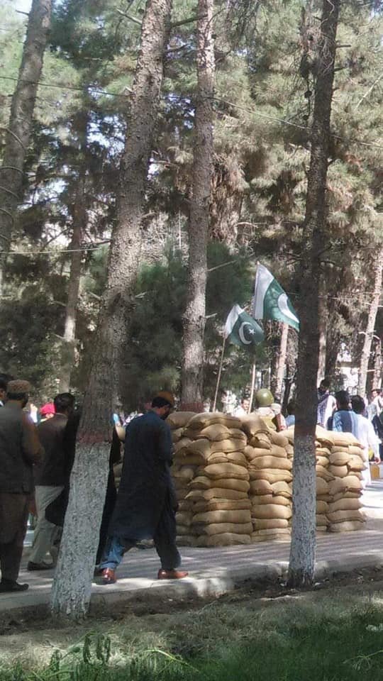 Frontier Corps (FC). Paramilitary force of Pakistan controlling University Campus
