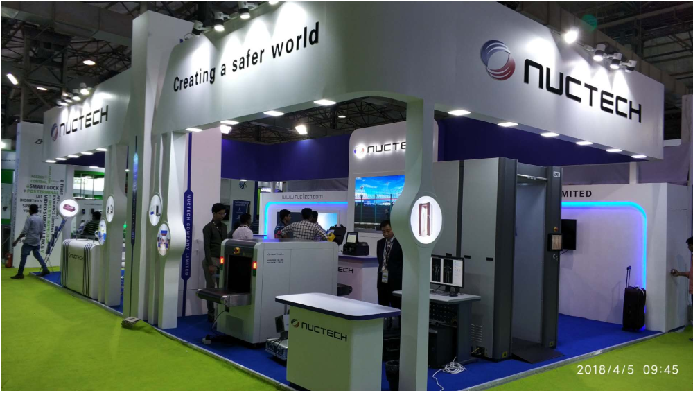 Chinese State-Controlled Company Nuctech participated in the 2018 Secutech India Exhibition