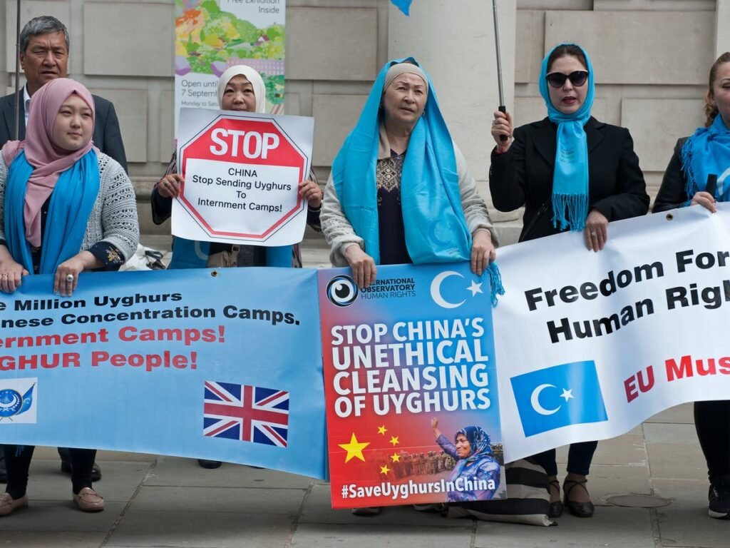 The Chinese Communist Party’s Human Rights Abuses in Xinjiang : Protests against unethical cleansing of Uyghurs