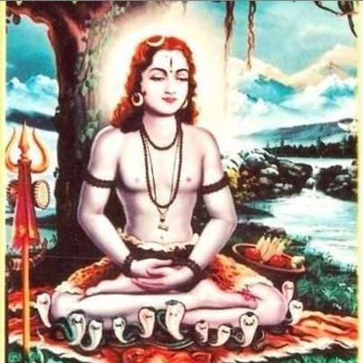 Maha Yogi Gorakhnath (Gorakshnath) - Check the snakes under his seat while he is meditating