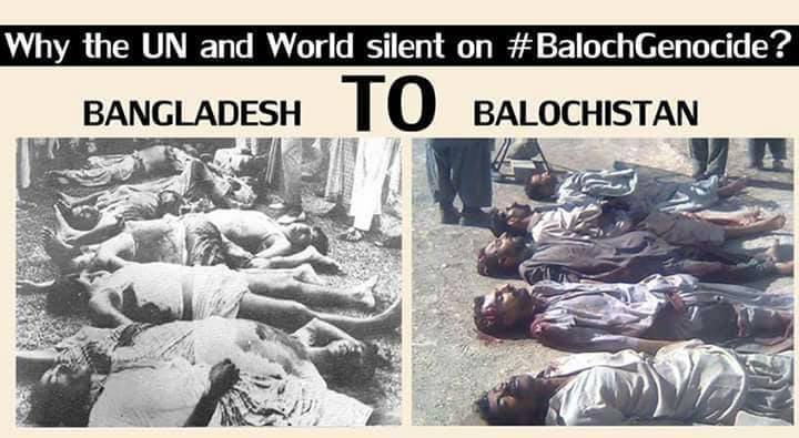 Genocide and Ethnic Cleansing by Punjabi Pakistan. From Bangladesh to Balochistan, it is the same story.