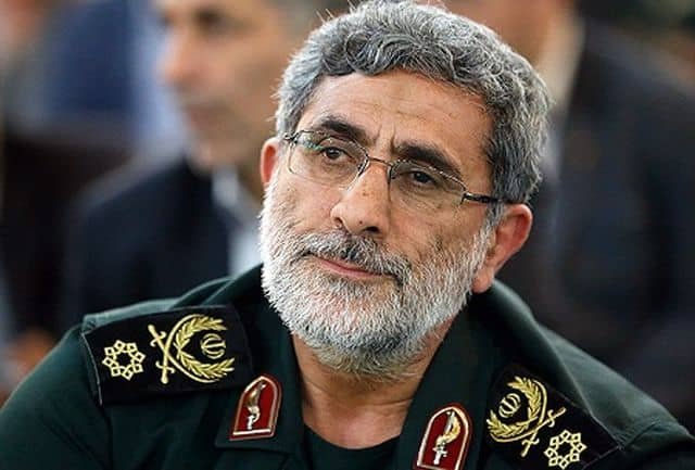 Esmail Ghaani, the comander of the IRGC’s Quds Force