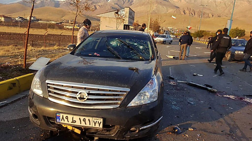 Iran's Top Nuclear Scientist Mohsen Fakhrizadeh Assassinated Near Tehran : Bullet holes on the Car