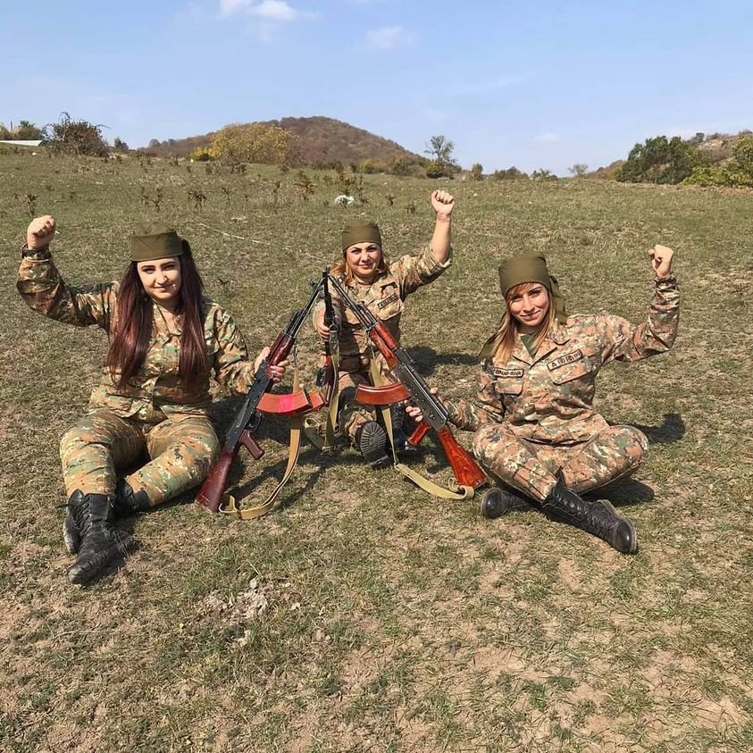 Armenian Women Join War Against Islamist Radical Terrorists Fighting Alongside Azerbaijan and Turkey