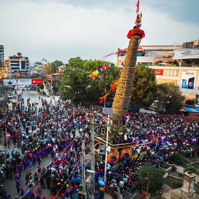 Chariot of Guru Machhindranath’s procession