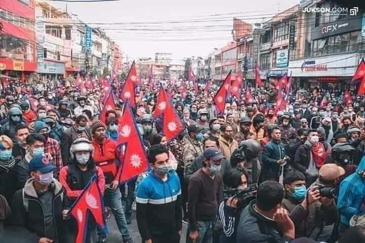Protests Against Communist Govt in Nepal : People Want Monarchy Back