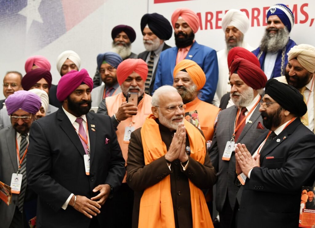 Prime Minister Narendra Modi met representatives of the Sikh community.