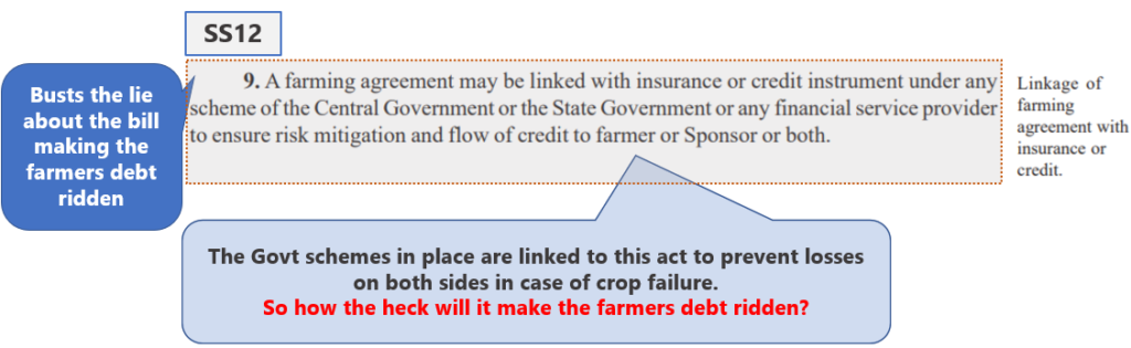 Farmers Bill Demystified Part 2 : SS12 - Section 9 of the Act