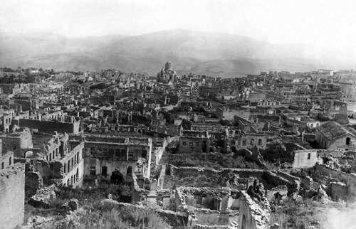 The panoramic view of Shushi - Armenian cultural center of Karabakh, after the 1920 massacre and destruction | Armenian Genocide | NewsComWorld.com