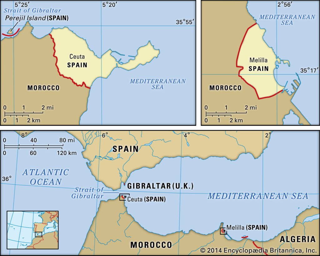 Location of French Enclaves of Ceuta and Melilla on Boundaries of Islamic Nation of Morocco | NewsComWorld.com