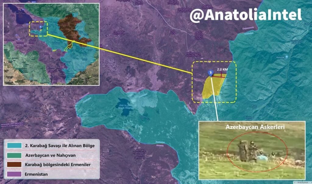 Tensions Rise As Azerbaijani Troops Intrude Into Armenian Territory - Map published by Turkish Media